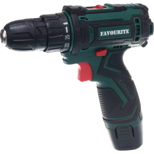 Акк. дрель-шуруповёрт FAVOURITE DC 1202 PROMO 12В, 2Ач, 25Нм Li-ion 101101202 фото 7 Акк. дрель-шуруповёрт FAVOURITE DC 1202 PROMO 12В, 2Ач, 25Нм Li-ion 101101202 фото 7