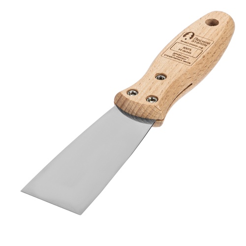 Шпательная лопатка из нержавеющей стали, 40 мм, буковая рукоятка, EFP Matrix фото 2