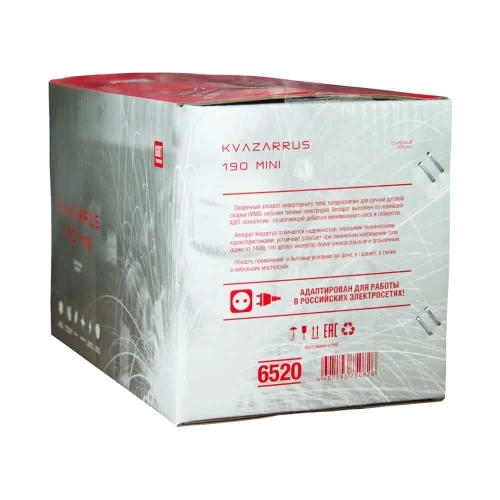 Сварочный аппарат Foxweld KVAZARRUS 190 mini 6520 фото 5 Сварочный аппарат Foxweld KVAZARRUS 190 mini 6520 фото 5