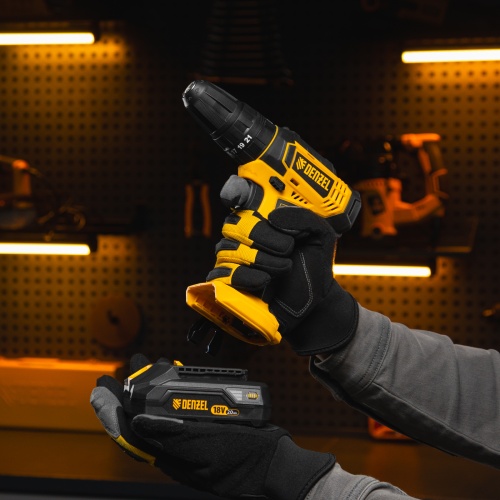 Дрель-шуруповерт аккумуляторная ударная CID-18-0, Li-Ion, 18 В Denzel фото 21