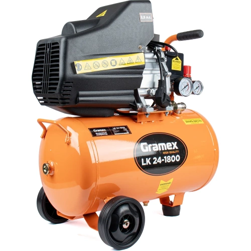 Воздушный компрессор LK 24-1800 (238 л/мин, объем 24 л, 1/8 кВт, 8 бар, 2850 об/мин) (1/12) Gramex 02017 фото 11