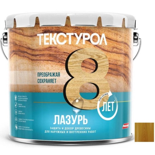 Средство для защиты древесины Текстурол Лазурь 14009 Дуб 3 л