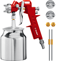 Краскопульт пневматический Зубр MS 200N-3 с нижним бачком 06457