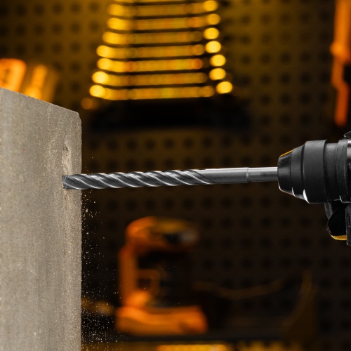 Бур по бетону, цельная крестовая пластина, 12x215 мм, SDS PLUS Denzel фото 8