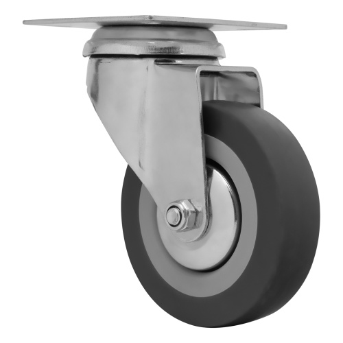 Колесо поворотное D 75 мм, крепление  платформенное Сибртех фото 2