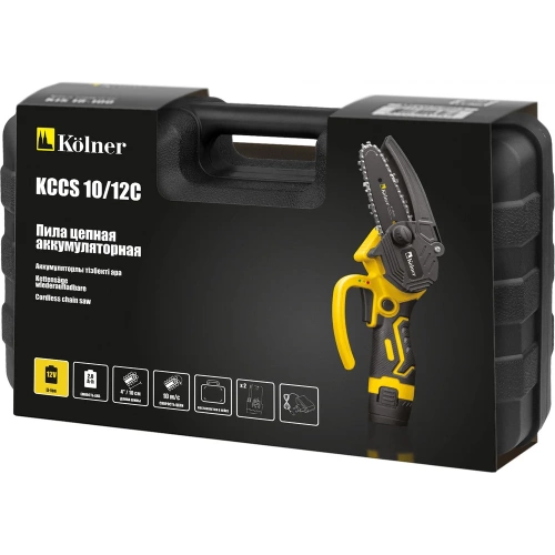 Пила цепная аккумуляторная Kolner 12 В, 10 см (4), KCCS 10/12C, 10 м/с 8060100013 фото 9 Пила цепная аккумуляторная Kolner 12 В, 10 см (4), KCCS 10/12C, 10 м/с 8060100013 фото 9