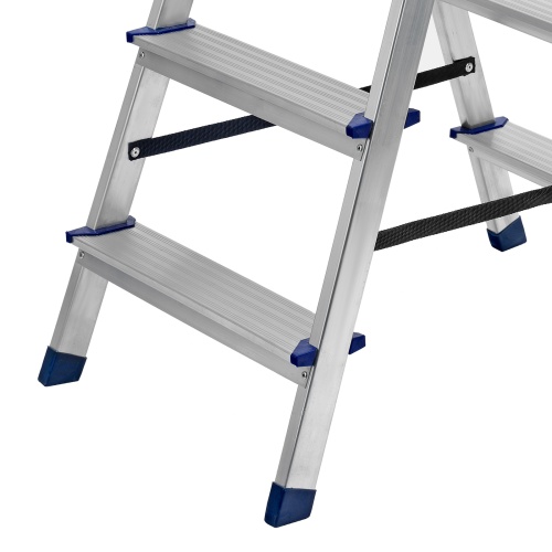 Стремянка двусторонняя 4 ступени, алюминиевая, Сибртех фото 7 Стремянка двусторонняя 4 ступени, алюминиевая, Сибртех фото 7