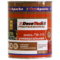 Эмаль DecoTech Professional ПФ-115 белая глянцевая 0,9 кг