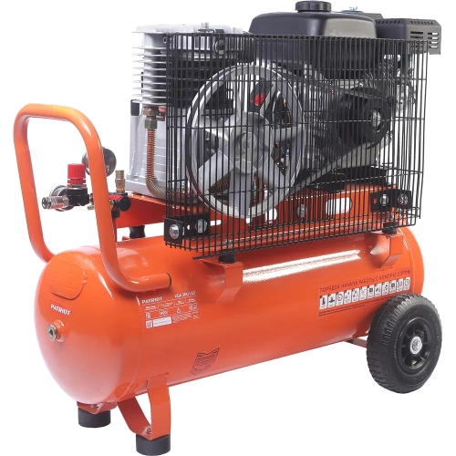 Компрессор бензиновый Patriot KGA 360 L50 - 360 л/мин, 10 бар, 50 л, 7 лс, быстросъем и «елочка» с вентилем 525102405 фото 5 Компрессор бензиновый Patriot KGA 360 L50 - 360 л/мин, 10 бар, 50 л, 7 лс, быстросъем и «елочка» с вентилем 525102405 фото 5