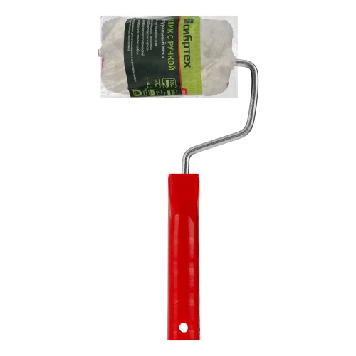 Валик "Натуральный мех", в сборе, 100 мм, D 48 мм, D ручки 6 мм, крепление шплинтом Сибртех фото 6