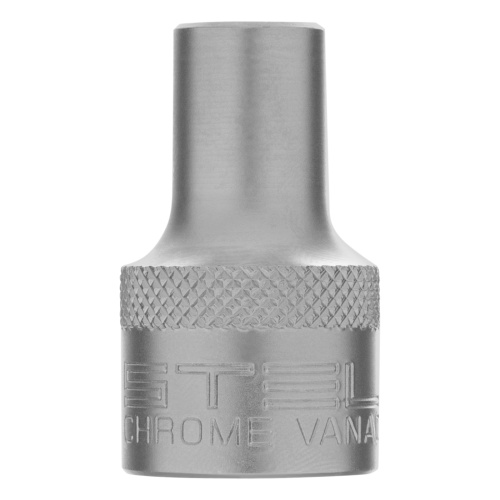 Головка торцевая, 8 мм, двенадцатигранная, CrV, под квадрат 1/2, хромированная Stels фото 3