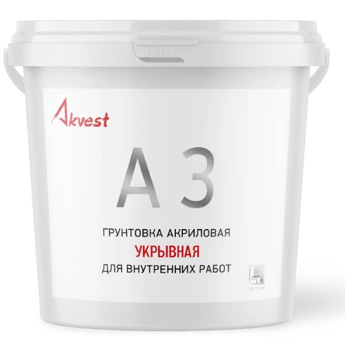 Грунтовка укрывная Аквест-3 белая 3 кг