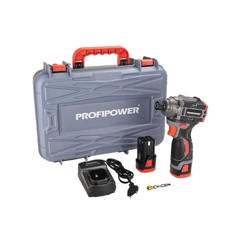 Аккумуляторный бесщеточный винтоверт Profipower BL-162(16В,160Нм, Li-ion 2шт, 2.0Ач, 3 скорости,З/У,в кейсе) E0211