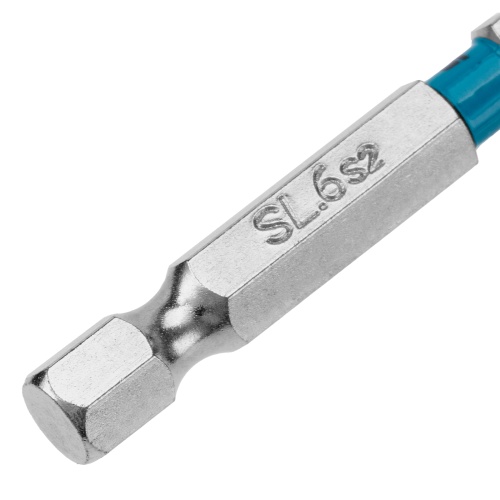 Бита SL6,0х50мм, сталь S2, шестигр., 10 шт. Gross фото 5