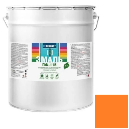 Эмаль Proremontt ПФ-115 оранжевая 20 кг