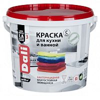 Краска для кухни и ванной акриловая Dali 20118 моющаяся база С 5 л