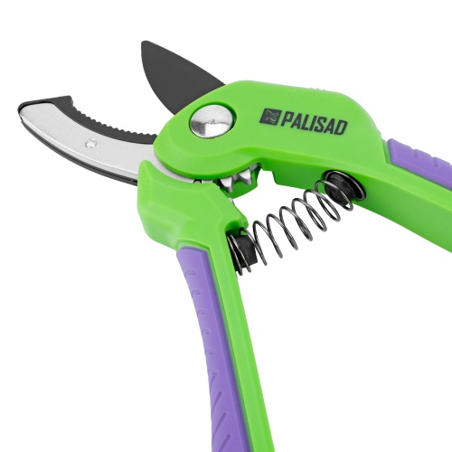 Секатор с наковальней, 210 мм, шестеренный привод, двухкомпонентные рукоятки, Palisad фото 7