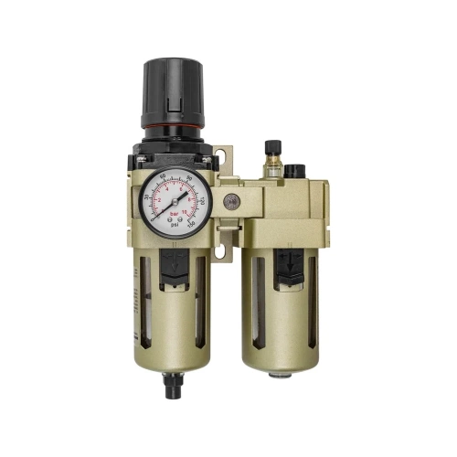 Блок подготовки воздуха 1/2'', фильтр-регулятор + лубрикатор (10 Мк, 3000 л/мин, 0-10 bar, рабочая температура 5°-60°, автоматический слив) Rockforce RF-AC4010-04D(54486) фото 3 Блок подготовки воздуха 1/2'', фильтр-регулятор + лубрикатор (10 Мк, 3000 л/мин, 0-10 bar, рабочая температура 5°-60°, автоматический слив) Rockforce RF-AC4010-04D(54486) фото 3