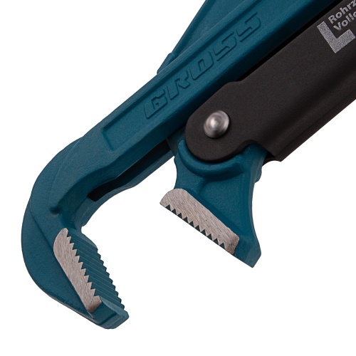 Ключ трубный рычажный 3, №4, цельнокованый, CrV, тип "L" Gross фото 3