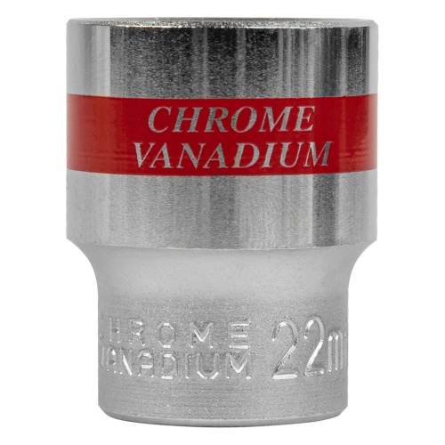 Головка торцевая, 22 мм, шестигранная, CrV, под квадрат 1/2, хромированная Matrix фото 3 Головка торцевая, 22 мм, шестигранная, CrV, под квадрат 1/2, хромированная Matrix фото 3