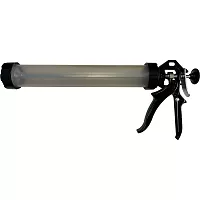 Пистолет механический Tools Brother для герметика в картриджах и тубах 600 мл., прозрачный корпус BC-1307-РТ