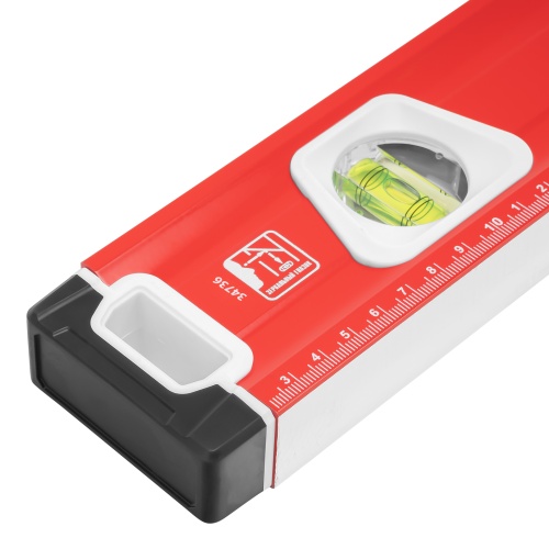 Уровень алюминиевый, магнит, фрезерованный, 3 глазка (1 зеркальный) двухкомпонентные рукоятки, 2000 мм Matrix фото 4