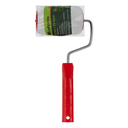 Валик "Поролон", в сборе, 100 мм, D 48 мм, D ручки 6 мм, крепление шплинтом Сибртех фото 6