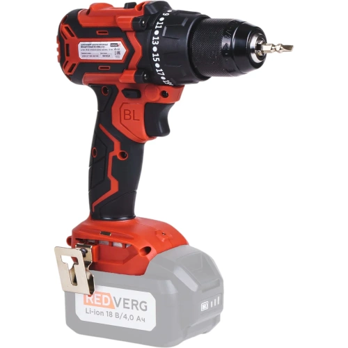 Шуруповерт аккумуляторный бесщеточный REDVERG RD-S18BLC/U2 (без акк, без з/у) 00006686434 фото 3 Шуруповерт аккумуляторный бесщеточный REDVERG RD-S18BLC/U2 (без акк, без з/у) 00006686434 фото 3
