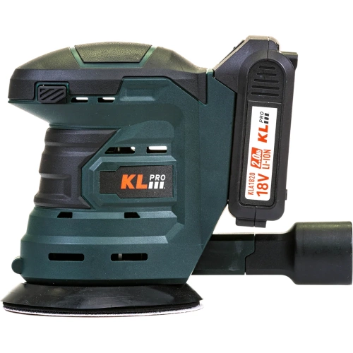 Профессиональная аккумуляторная эксцентриковая шлифмашина KLPRO (18В, Li-ion-2шт, 2.0Ач, ЗУ 2,4А) 16893 KLEZ18-20 фото 7