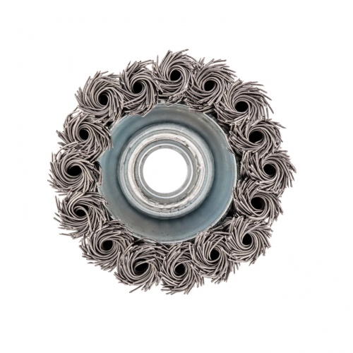 Щетка для УШМ, 65 мм, М14, "чашка", крученая проволока 0.5 мм Сибртех фото 2