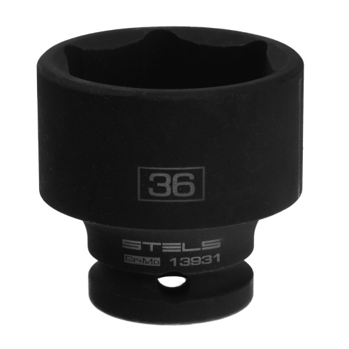 Головка ударная шестигранная, 36 мм, 1/2, CrMo Stels фото 3 Головка ударная шестигранная, 36 мм, 1/2, CrMo Stels фото 3