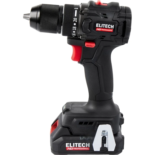 Аккумуляторная дрель Elitech CD 20SL2 (20В, 2х2Ач, 60Нм, BL) HD 205717 фото 4 Аккумуляторная дрель Elitech CD 20SL2 (20В, 2х2Ач, 60Нм, BL) HD 205717 фото 4