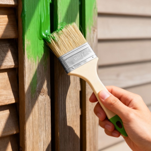 Кисть флейцевая, 70*8, натуральная щетина, пластиковая ручка, 10шт Сибртех фото 9