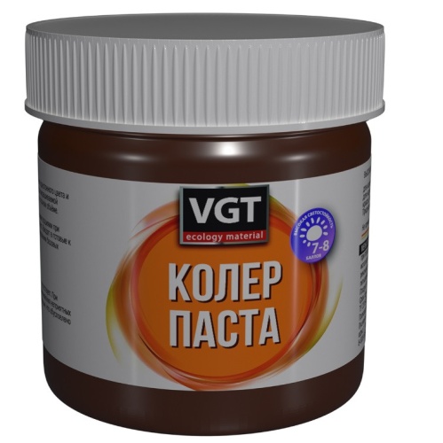 Паста колеровочная высококонцентрированная VGT темно-коричневая 0,15 кг