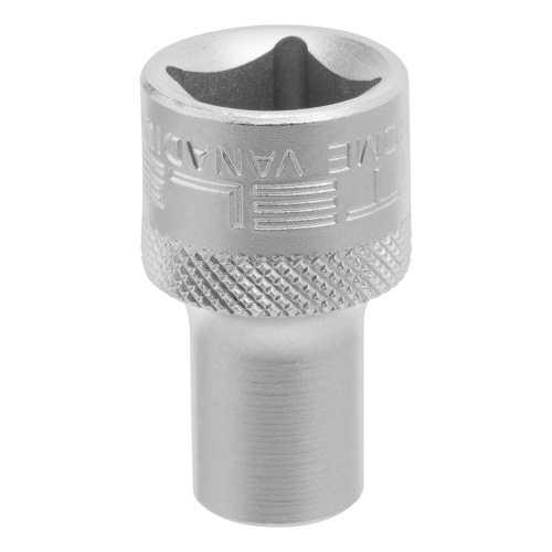 Головка торцевая, 9 мм, двенадцатигранная, CrV, под квадрат 1/2, хромированная Stels фото 2