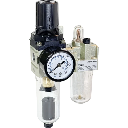 Блок подготовки воздуха AirPoint AFF2 1/4F FAD автом. клапан 4060.0002.0020 Блок подготовки воздуха AirPoint AFF2 1/4F FAD автом. клапан 4060.0002.0020