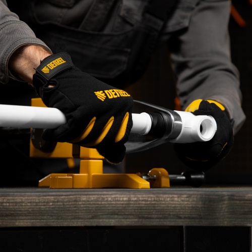 Аппарат для сварки пластиковых труб DWP-1500, 1500 Вт, 260-300 град, комплект насадок, 20-63 мм Denzel фото 15