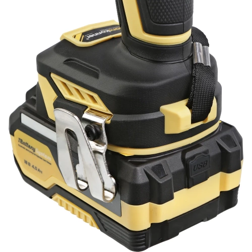 Дрель Hanskonner акк б/щ, 18В, 1BatterySystem, 65Нм, 1х4Ач, 13мм, кейс HCD1865SC фото 10