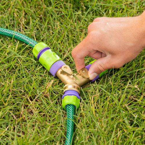 Разветвитель двухканальный, регулируемый, внешняя и внутренняя резьба 3/4, латунный Palisad фото 10