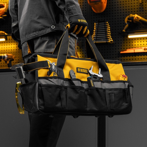 Сумка для инструмента, 500х245х300 мм, 20 карман.,съемный органайз. 10 карман.,наплеч. рем. Denzel фото 18 Сумка для инструмента, 500х245х300 мм, 20 карман.,съемный органайз. 10 карман.,наплеч. рем. Denzel фото 18