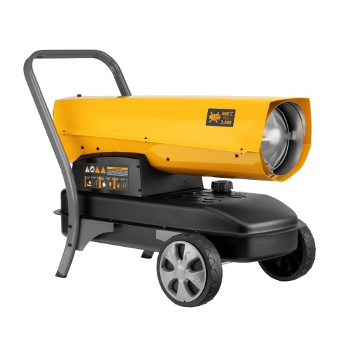 Дизельная тепловая пушка DHG-45i, 45 кВт, 1000 м3/ч, прямой нагрев, электронный термостат Denzel фото 2