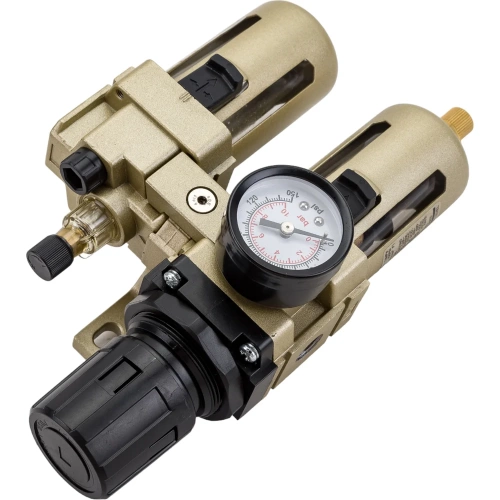 Блок подготовки воздуха AC3010-02 1/4", влагоотделитель с лубрикатором, релятором давления и манометром Pegas pneumatic 4703 фото 4 Блок подготовки воздуха AC3010-02 1/4", влагоотделитель с лубрикатором, релятором давления и манометром Pegas pneumatic 4703 фото 4