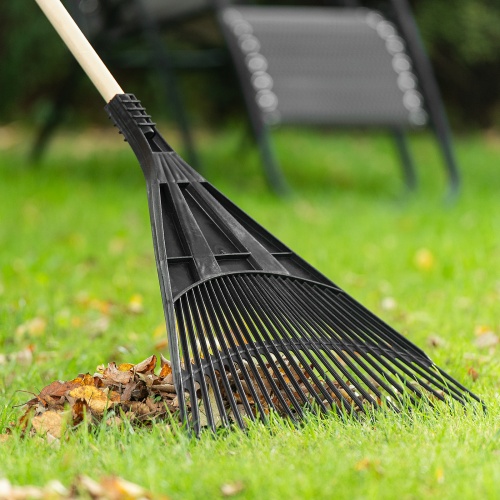 Грабли веерные пластиковые, 600 мм, 24 плоских зуба, без черенка, Сибртех фото 7