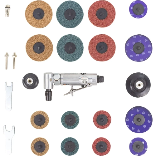 Пневмозачистная машинка с комплектом аксессуаров Forsage F-ST-7733MK(51976) Пневмозачистная машинка с комплектом аксессуаров Forsage F-ST-7733MK(51976)