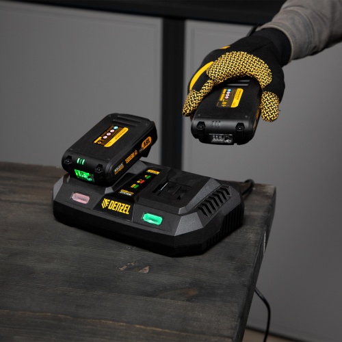 Устройство зарядное для аккумуляторов IBC-18-3.0-2, Li-Ion, 18В, 3.0 А, для двух батарей Denzel фото 12