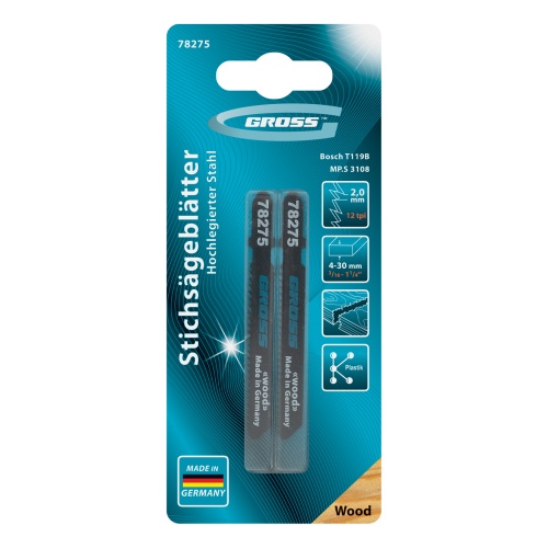 Полотна для электролобзика  по дереву, 2 шт, ( 3108-T119B ) Gross фото 5