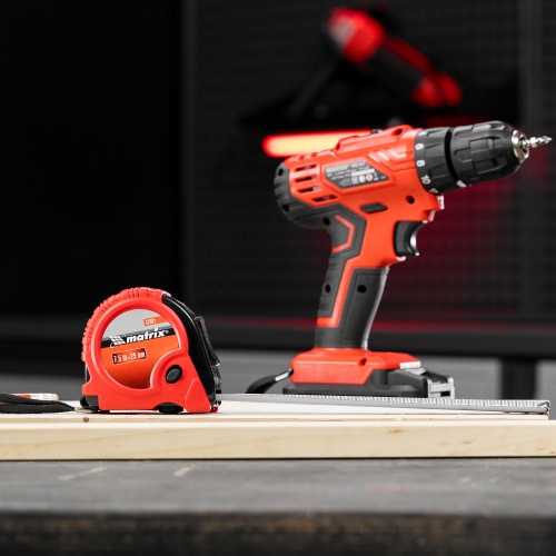 Рулетка Rubber,7,5 м х 25 мм,обрезиненный корпус Matrix фото 8