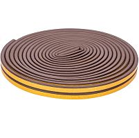 Лента уплотнительная самоклеящаяся Remocolor 50-3-215 Р-профиль коричневая 9x5,5 мм 10 м