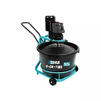 Миксер строительный с ёмкостью BIHUI 65л на колесах с таймером, 750Вт, арт. MMWT65