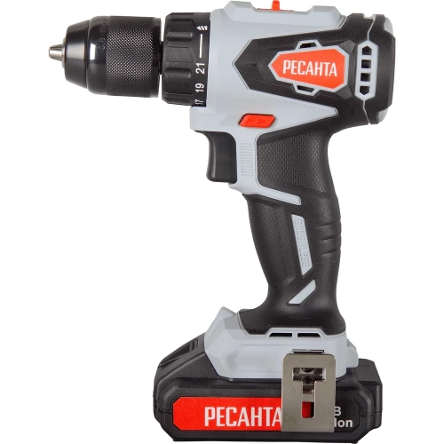 Аккумуляторная дрель-шуруповерт Ресанта ДА-20-2ЛК-Б 75/14/10 фото 3